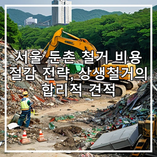서울 둔촌 철거 비용 절감 전략, 상생철거의 합리적 견적
