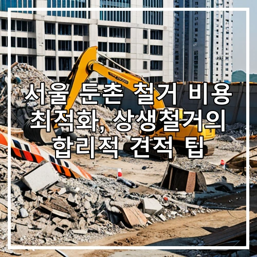 서울 둔촌 철거 비용 최적화, 상생철거의 합리적 견적 팁