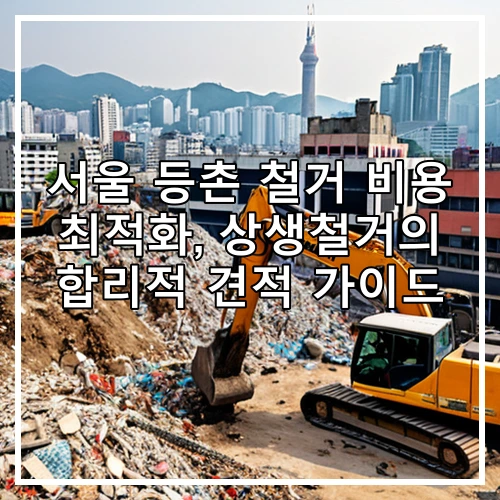 서울 등촌 철거 비용 최적화, 상생철거의 합리적 견적 가이드