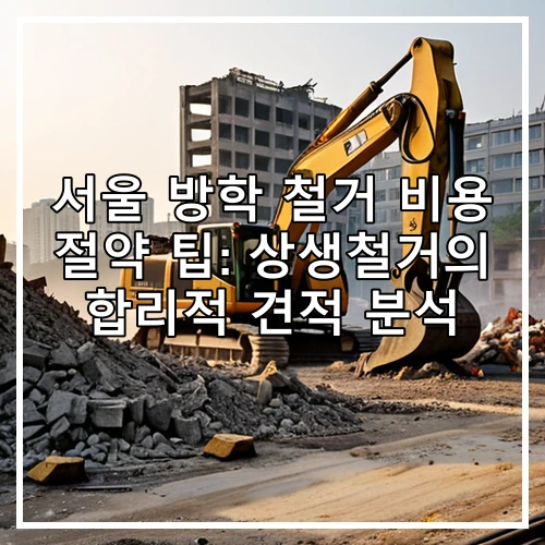 서울 방학 철거 비용 절약 팁: 상생철거의 합리적 견적 분석