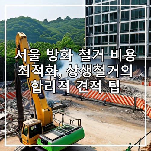 서울 방화 철거 비용 최적화, 상생철거의 합리적 견적 팁