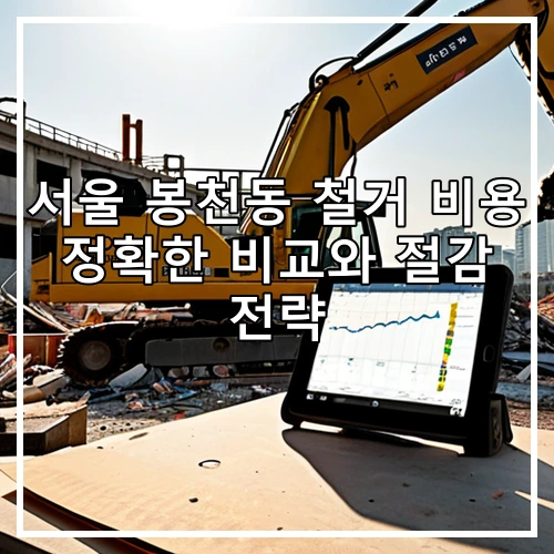 서울 봉천동 철거 비용 정확한 비교와 절감 전략