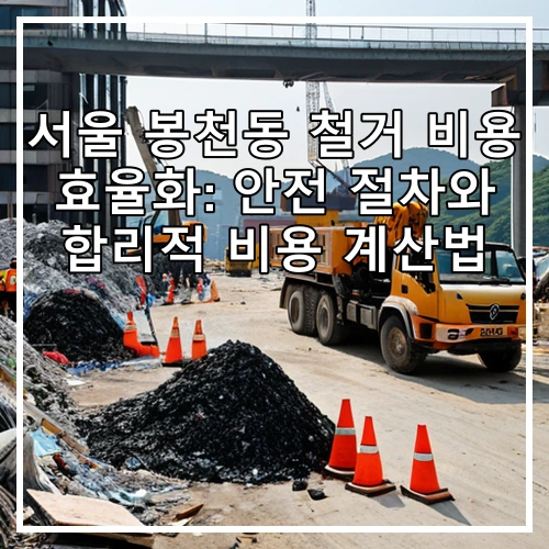 서울 봉천동 철거 비용 효율화: 안전 절차와 합리적 비용 계산법