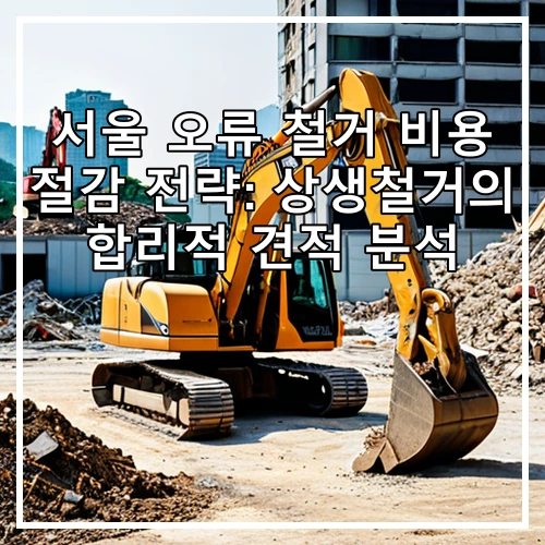 서울 오류 철거 비용 절감 전략: 상생철거의 합리적 견적 분석
