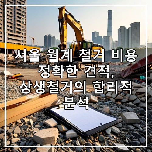 서울 월계 철거 비용 정확한 견적, 상생철거의 합리적 분석