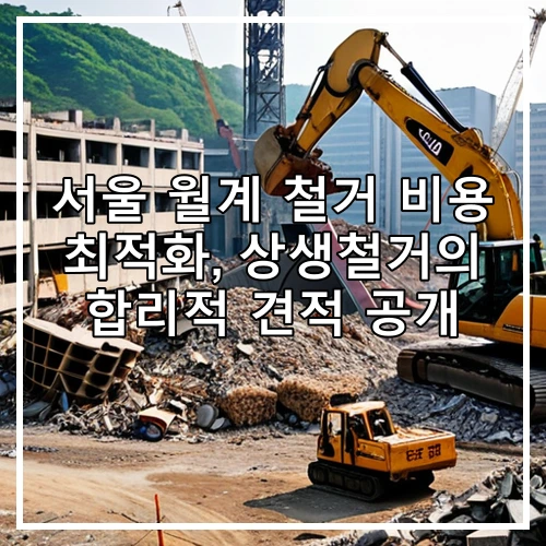서울 월계 철거 비용 최적화, 상생철거의 합리적 견적 공개