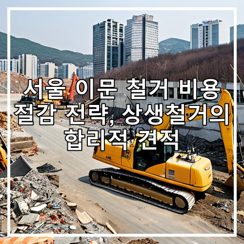 서울 이문 철거 비용 절감 전략, 상생철거의 합리적 견적