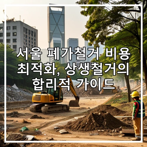 서울 폐가철거 비용 최적화, 상생철거의 합리적 가이드