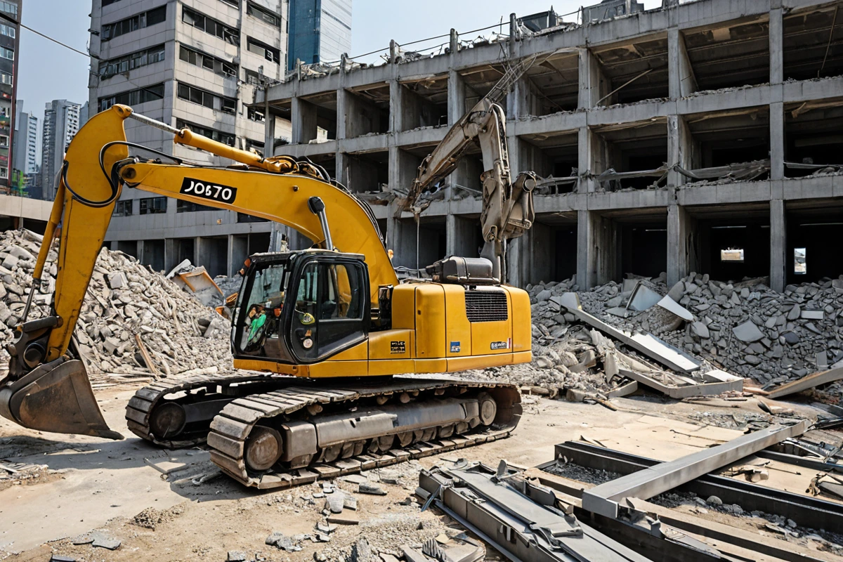 서울 강남구 도곡동 철거 현장에서 철거 업체의 견적서와 함께 비교 분석하는 모습. 견적서의 금액 표기와 철거 장비의 세부 사항이 명확히 드러난다.