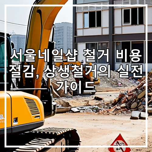 서울네일샵 철거 비용 절감, 상생철거의 실전 가이드