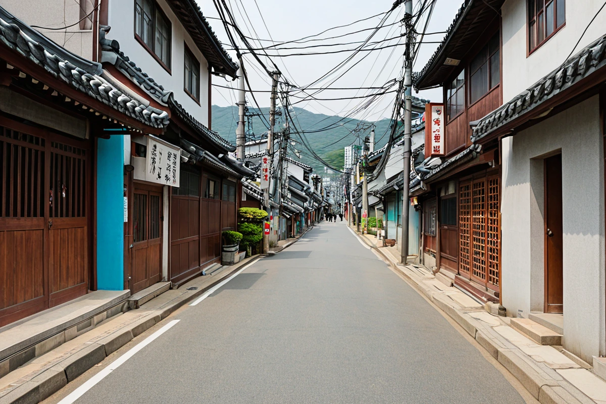 서울 둔촌동의 50평 규모 목재 구조물 카페 철거 현장, 수동 철거 작업 중인 철거 장비와 목재 조각이 흩어진 공간, 철거 중인 카페의 외부 구조물과 철거 작업을 위한 안전 테이프