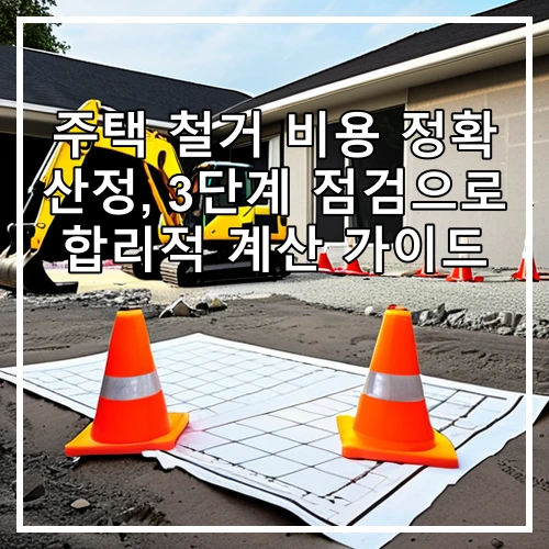 주택 철거 비용 정확 산정, 3단계 점검으로 합리적 계산 가이드