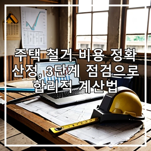 주택 철거 비용 정확 산정, 3단계 점검으로 합리적 계산법