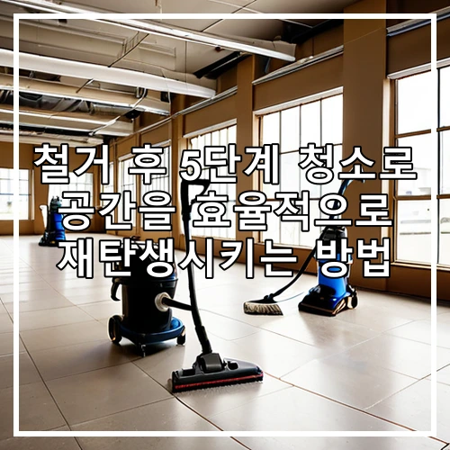 철거 후 5단계 청소로 공간을 효율적으로 재탄생시키는 방법